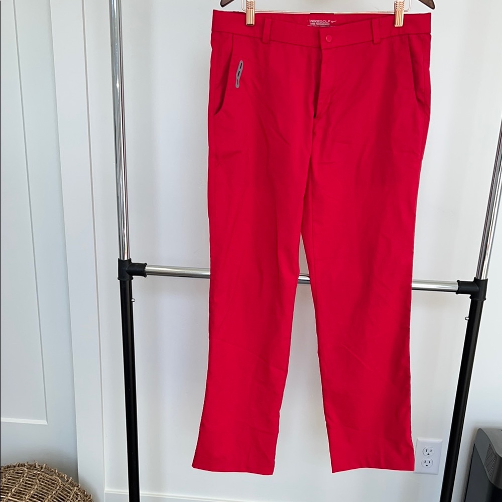 Nike Dri-Fit Tour Performance Men's Red Pants